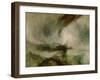 Snow storm. A steam boat off a harbours mouth-Joseph Mallord William Turner-Framed Giclee Print