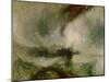 Snow storm. A steam boat off a harbours mouth-Joseph Mallord William Turner-Mounted Giclee Print