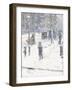 Snow Storm, Fifth Avenue, New York, 1907-Childe Hassam-Framed Giclee Print