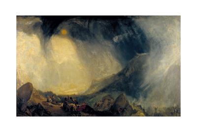 Snow Storm Hannibal And His Army Crossing The Alps Giclee Print J M W Turner Allposters Com