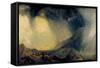 Snow Storm: Hannibal and His Army Crossing the Alps-J. M. W. Turner-Framed Stretched Canvas