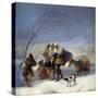 Snow Storm or Winter, 1786 (Oil on Canvas)-Francisco Jose de Goya y Lucientes-Stretched Canvas