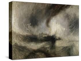 Snow Storm: Steam-Boat Off a Harbour's Mouth-J.M.W. Turner-Stretched Canvas