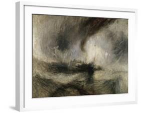 Snow Storm: Steam-Boat Off a Harbour's Mouth-J.M.W. Turner-Framed Giclee Print