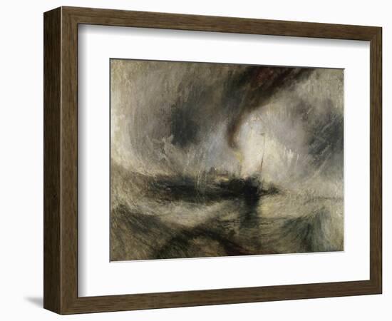 Snow Storm: Steam-Boat Off a Harbour's Mouth-J.M.W. Turner-Framed Giclee Print