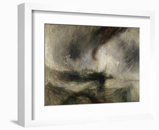 Snow Storm: Steam-Boat Off a Harbour's Mouth-J.M.W. Turner-Framed Giclee Print