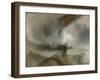 Snow Storm - Steam-Boat Off a Harbour's Mouth-J. M. W. Turner-Framed Giclee Print