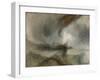 Snow Storm - Steam-Boat Off a Harbour's Mouth-J. M. W. Turner-Framed Giclee Print