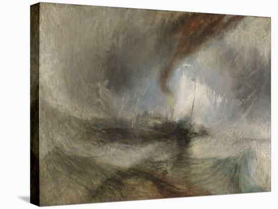 Snow Storm - Steam-Boat Off a Harbour's Mouth-J. M. W. Turner-Stretched Canvas