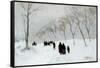 Snow Storm-Anton Mauve-Framed Stretched Canvas