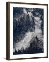 Snow Summit Ski Area in Big Bear Lake, California, Struggles to Make Artificial Snow-Adrienne Helitzer-Framed Photographic Print