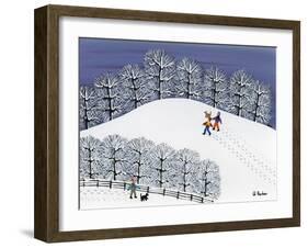 Snow Treck-Gordon Barker-Framed Giclee Print