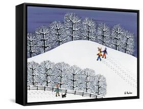 Snow Treck-Gordon Barker-Framed Stretched Canvas