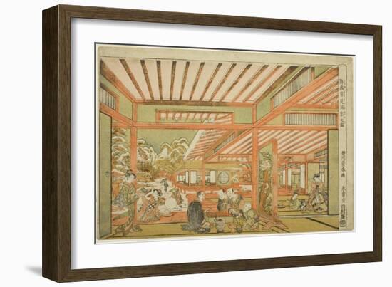 Snow-Viewing Entertainment, C.1771-Utagawa Toyoharu-Framed Giclee Print