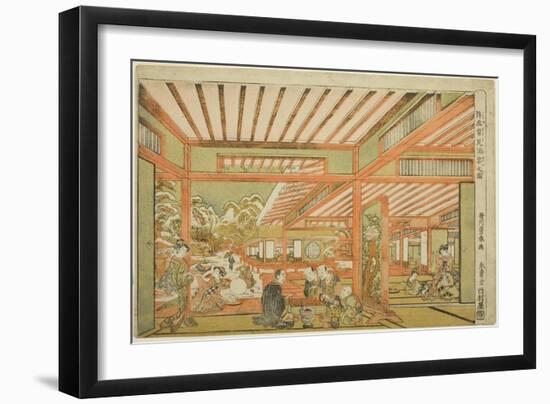 Snow-Viewing Entertainment, C.1771-Utagawa Toyoharu-Framed Giclee Print