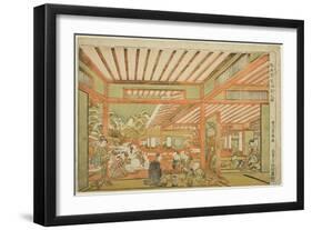 Snow-Viewing Entertainment, C.1771-Utagawa Toyoharu-Framed Giclee Print