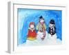 Snow Villagers-Diannart-Framed Art Print