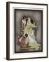 Snow White and the Seven Dwarfs (Grimm) the Queen and Her Magic Mirror-Jennie Harbour-Framed Art Print