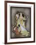 Snow White and the Seven Dwarfs (Grimm) the Queen and Her Magic Mirror-Jennie Harbour-Framed Art Print