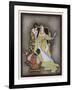 Snow White and the Seven Dwarfs (Grimm) the Queen and Her Magic Mirror-Jennie Harbour-Framed Art Print