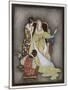 Snow White and the Seven Dwarfs (Grimm) the Queen and Her Magic Mirror-Jennie Harbour-Mounted Art Print