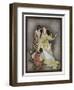 Snow White and the Seven Dwarfs (Grimm) the Queen and Her Magic Mirror-Jennie Harbour-Framed Art Print