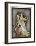 Snow White and the Seven Dwarfs (Grimm) the Queen and Her Magic Mirror-Jennie Harbour-Framed Art Print