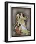 Snow White and the Seven Dwarfs (Grimm) the Queen and Her Magic Mirror-Jennie Harbour-Framed Art Print