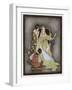 Snow White and the Seven Dwarfs (Grimm) the Queen and Her Magic Mirror-Jennie Harbour-Framed Art Print