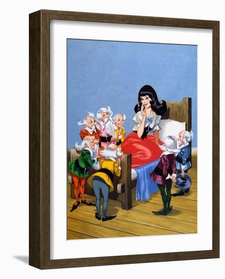 Snow-White and the Seven Dwarfs-Ron Embleton-Framed Giclee Print