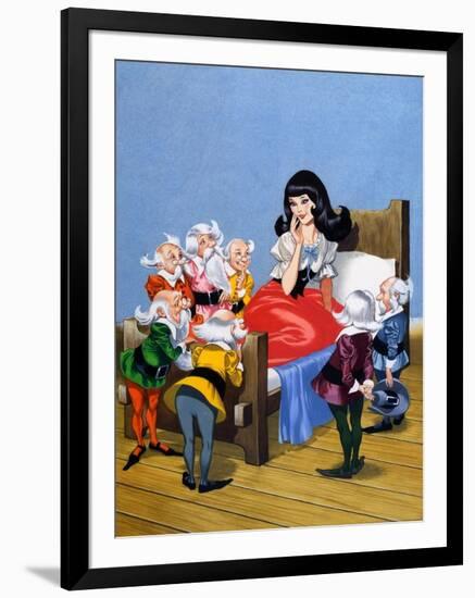 Snow-White and the Seven Dwarfs-Ron Embleton-Framed Giclee Print