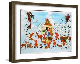 Snow White and the Seven Dwarfs-Christian Kaempf-Framed Giclee Print