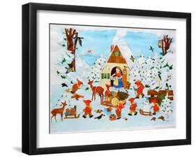 Snow White and the Seven Dwarfs-Christian Kaempf-Framed Giclee Print