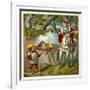 Snow White in Glass Case-null-Framed Art Print