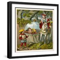 Snow White in Glass Case-null-Framed Art Print