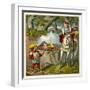 Snow White in Glass Case-null-Framed Art Print