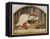 Snow White in Her Glass Coffin is Mourned by the Dwarfs-Marianne Stokes-Framed Stretched Canvas