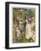 Snow White Miraculously Comes Back to Life and is Reunited with Her Prince-Willy Planck-Framed Art Print