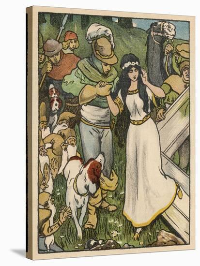 Snow White Miraculously Comes Back to Life and is Reunited with Her Prince-Willy Planck-Stretched Canvas