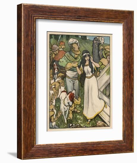 Snow White Miraculously Comes Back to Life and is Reunited with Her Prince-Willy Planck-Framed Art Print