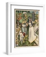 Snow White Miraculously Comes Back to Life and is Reunited with Her Prince-Willy Planck-Framed Art Print