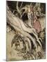 Snow White, Rose Red-Arthur Rackham-Mounted Art Print