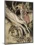 Snow White, Rose Red-Arthur Rackham-Mounted Art Print