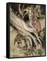 Snow White, Rose Red-Arthur Rackham-Framed Stretched Canvas