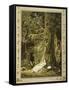 Snow White: When the Dwarfs Returned, They Discovered the Sleeping Snow White-V^p^ Mohn-Framed Stretched Canvas