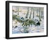 Snow Wolf-Bill Makinson-Framed Giclee Print