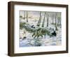 Snow Wolf-Bill Makinson-Framed Premium Giclee Print