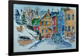 Snow, Wright St., Stapleton-Anthony Butera-Framed Giclee Print