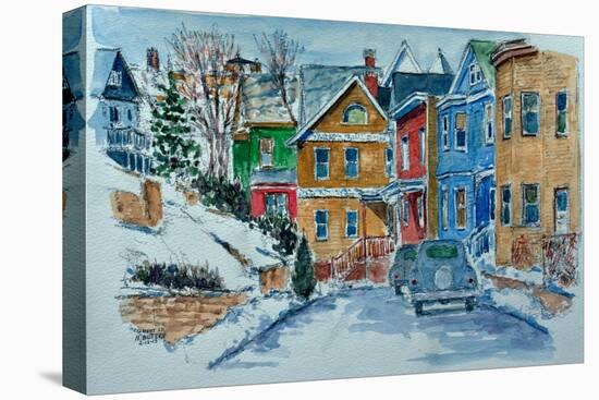 Snow, Wright St., Stapleton-Anthony Butera-Stretched Canvas
