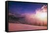 Snow-null-Framed Stretched Canvas